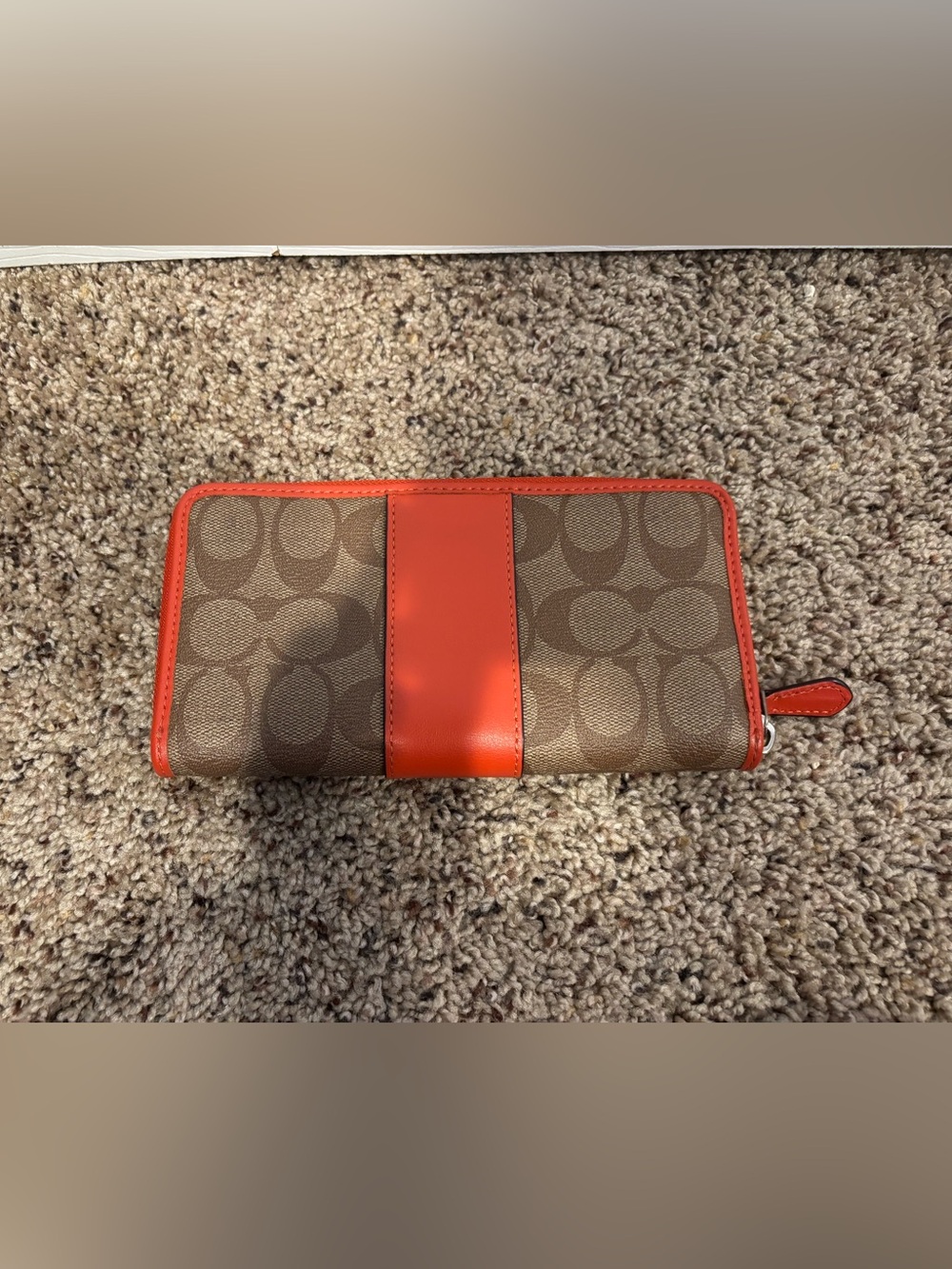 Coach Brown Signature Tote with Wallet - Picture 10 of 13